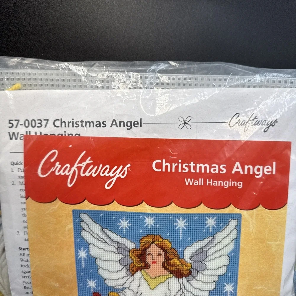 Christmas Needlepoint Kit Christmas Angel Wall Hanging 11 X 17